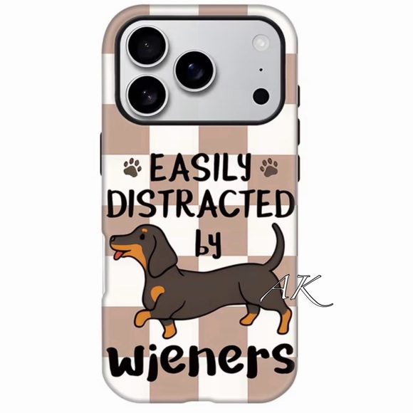 Other - Dachshund Easily Distracted By Wieners iPhone 17 Pro Max Phone Case 🐾 Doxie